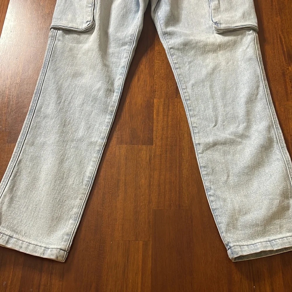 PacSun ladies drawstring slim taper denim jeans. Size large. NWT.